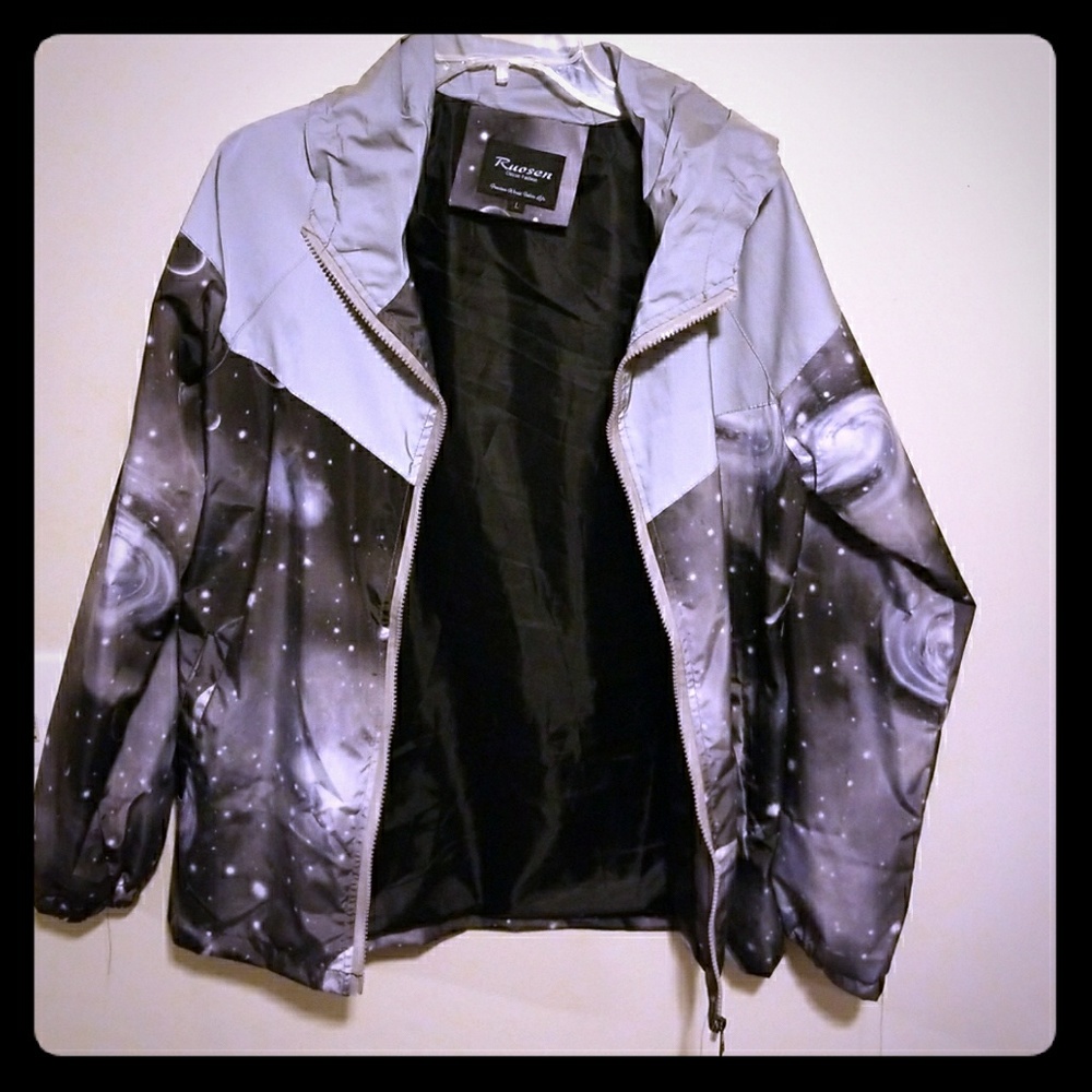 Galaxy windbreaker jacket